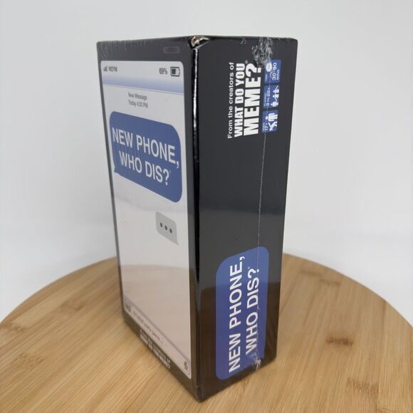 What Do You Meme NPWD411 New Phone Who Dis? Blue White Card Board Game Ages 17+ - Picture 2 of 9
